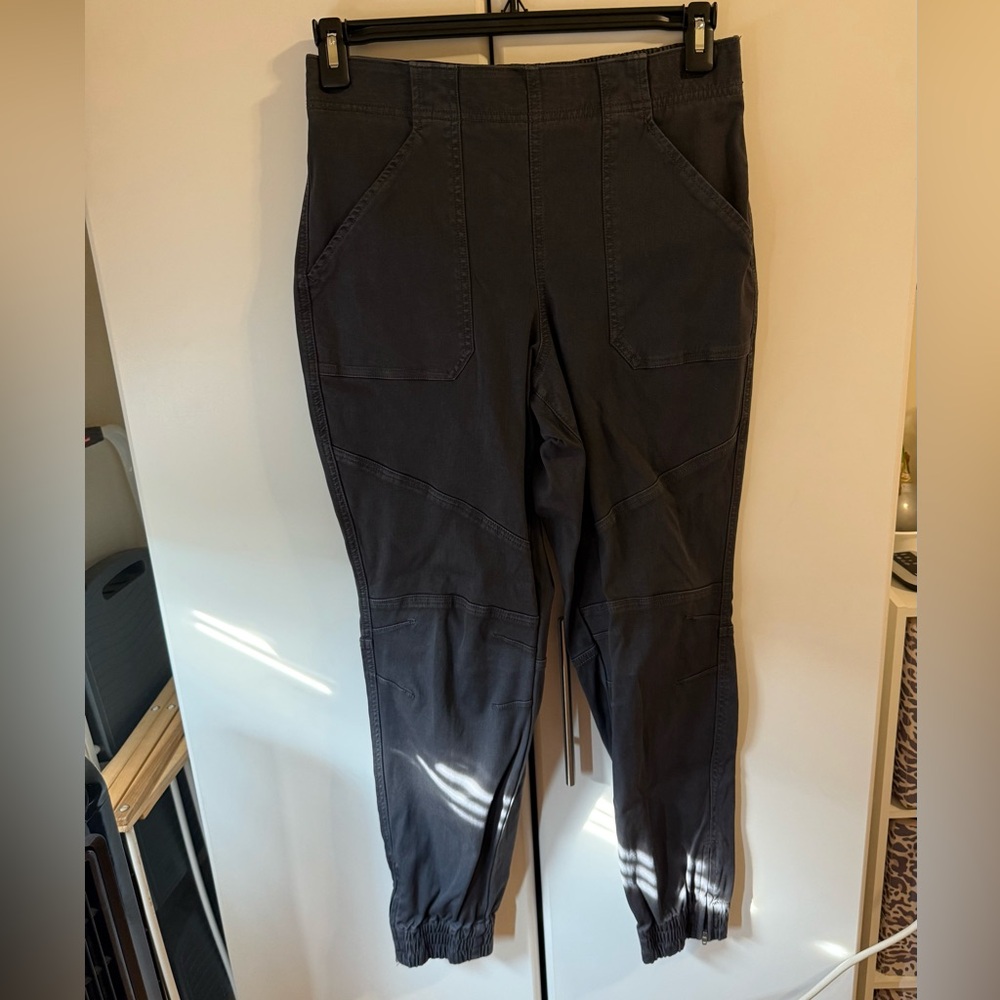 SPANX Stretch Twill Washed Black Pants